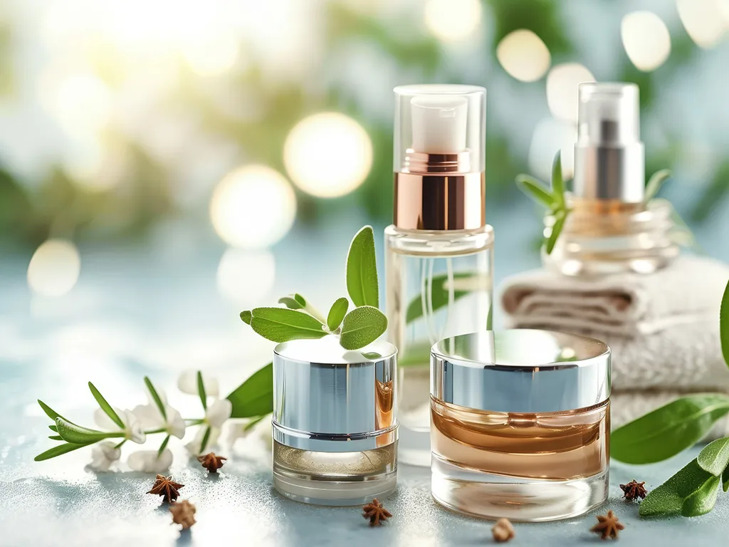 Eleganckie pudełeczka z kremami do twarzy oraz serum