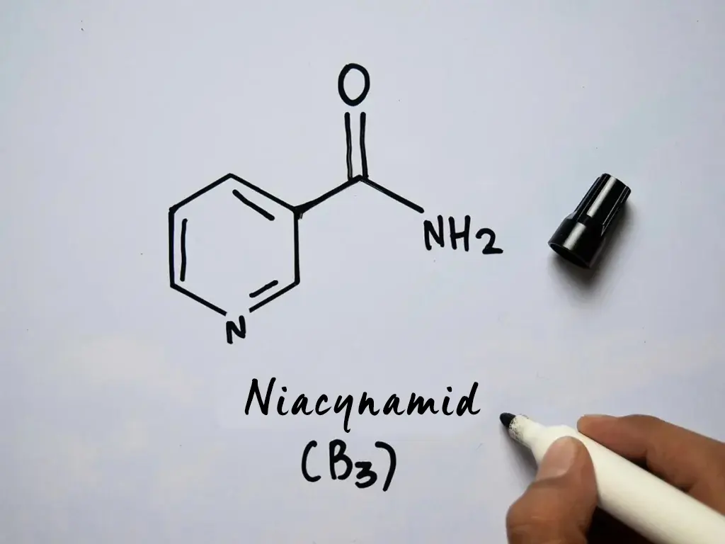 wzór chemiczny niacynamidu